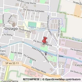 Mappa Via Secco D'aragona, 30, 20065 Inzago, Milano (Lombardia)