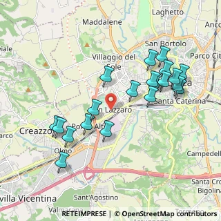 Mappa Via Claudio Monteverdi, 36100 Vicenza VI, Italia (1.987)