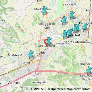 Mappa Via Claudio Monteverdi, 36100 Vicenza VI, Italia (2.70846)