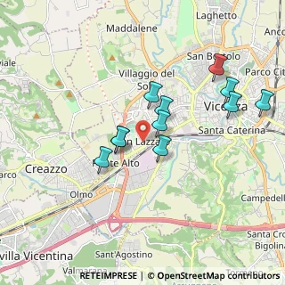 Mappa Via Claudio Monteverdi, 36100 Vicenza VI, Italia (1.64909)
