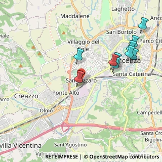 Mappa Via Claudio Monteverdi, 36100 Vicenza VI, Italia (2.02636)