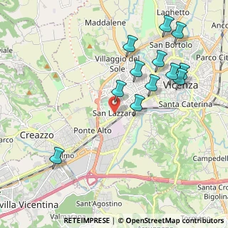 Mappa Via Claudio Monteverdi, 36100 Vicenza VI, Italia (2.1425)