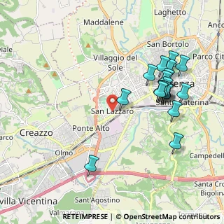 Mappa Via Claudio Monteverdi, 36100 Vicenza VI, Italia (2.09211)