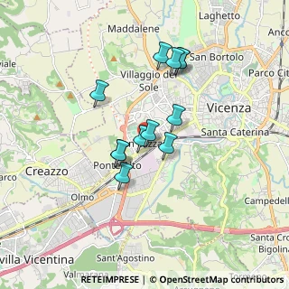 Mappa Via Claudio Monteverdi, 36100 Vicenza VI, Italia (1.37917)
