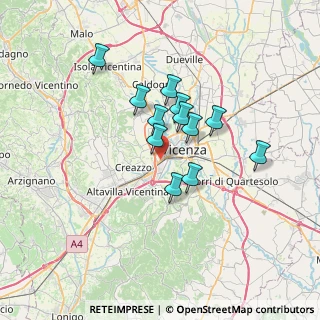 Mappa Via Claudio Monteverdi, 36100 Vicenza VI, Italia (5.2175)