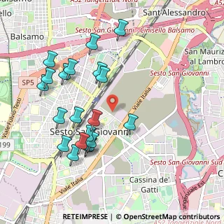 Mappa Via Giuseppe Mazzini, 20099 Sesto San Giovanni MI, Italia (1.0205)