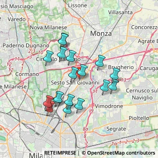 Mappa Via Giuseppe Mazzini, 20099 Sesto San Giovanni MI, Italia (3.335)