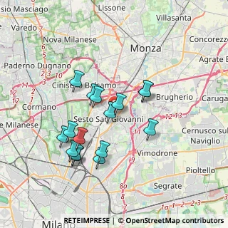 Mappa Via Giuseppe Mazzini, 20099 Sesto San Giovanni MI, Italia (3.24938)