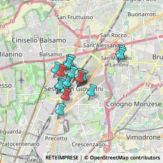Mappa Via Giuseppe Mazzini, 20099 Sesto San Giovanni MI, Italia (1.1145)