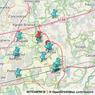 Mappa Via Adda, 20060 Gorgonzola MI, Italia (4.116)