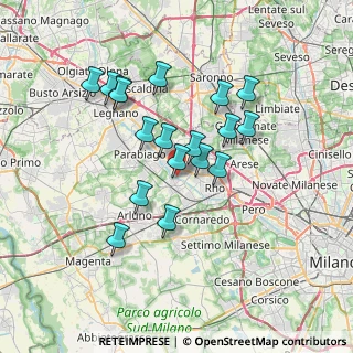Mappa 20010 Pogliano Milanese MI, Italia (6.15278)