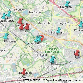 Mappa 20010 Pogliano Milanese MI, Italia (2.93667)