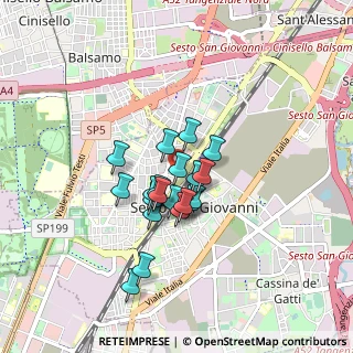 Mappa Via Franco Sacchetti, 20099 Sesto San Giovanni MI, Italia (0.6025)