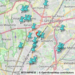 Mappa Via F. Sacchetti, 20099 Sesto San Giovanni MI, Italia (2.198)