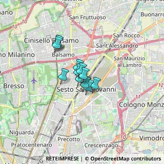 Mappa Via F. Sacchetti, 20099 Sesto San Giovanni MI, Italia (0.91917)