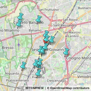 Mappa Via Franco Sacchetti, 20099 Sesto San Giovanni MI, Italia (1.8225)
