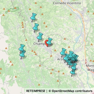 Mappa Via Monte Grappa, 36072 Chiampo VI, Italia (4.66765)