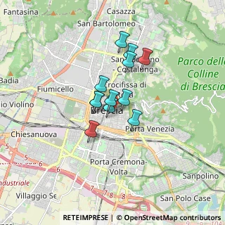 Mappa Via Pontida, 25121 Brescia BS, Italia (1.09833)