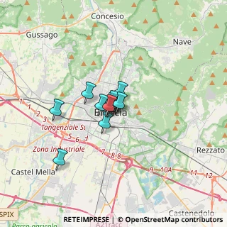 Mappa Via Pontida, 25121 Brescia BS, Italia (1.73091)