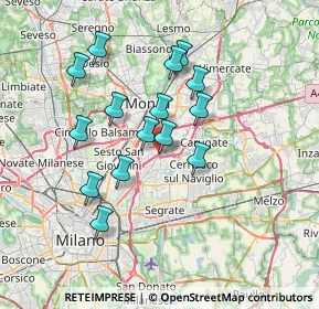Mappa Via Dante Alighieri, 20093 Cologno Monzese MI, Italia (6.20933)