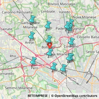 Mappa Via Claudio Varalli, 20021 Bollate MI, Italia (3.76429)