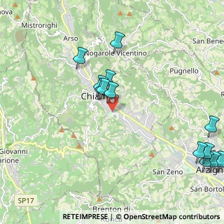 Mappa Via Villaggio Marmi, 36072 Chiampo VI, Italia (2.49538)