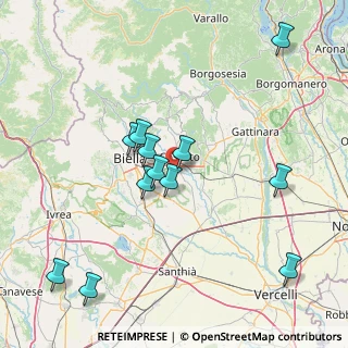 Mappa Strada Vicinale Foresta, 13836 Cossato BI, Italia (15.95083)
