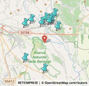 Mappa Strada Vicinale Foresta, 13836 Cossato BI, Italia (3.91636)