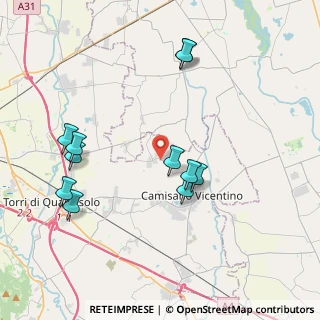 Mappa Via Palazzon, 36043 Camisano vicentino VI, Italia (4.08364)