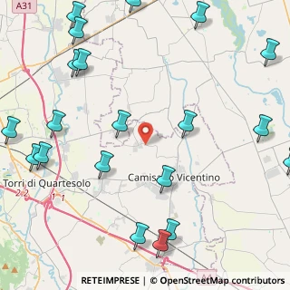 Mappa Via Palazzon, 36043 Camisano vicentino VI, Italia (6.122)