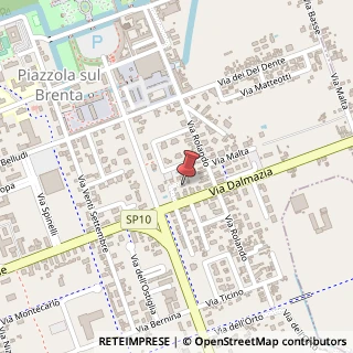 Mappa Via Dalmazia, 7, 35016 Piazzola sul Brenta, Padova (Veneto)