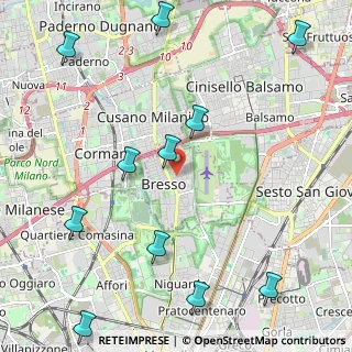 Mappa Via Enrico Mattei, 20091 Bresso MI, Italia (2.84545)