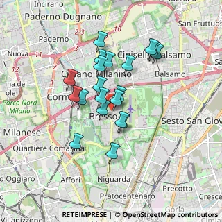 Mappa Via Enrico Mattei, 20091 Bresso MI, Italia (1.4215)