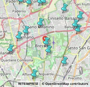 Mappa Via Enrico Mattei, 20091 Bresso MI, Italia (2.63438)