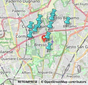 Mappa Via Enrico Mattei, 20091 Bresso MI, Italia (1.43636)