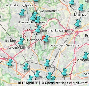 Mappa Via Enrico Mattei, 20091 Bresso MI, Italia (5.739)