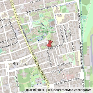 Mappa Via Aldo Villa, 12, 20091 Bresso, Milano (Lombardia)