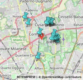 Mappa Via Giovanni Verga, 20100 Cormano MI, Italia (1.38313)