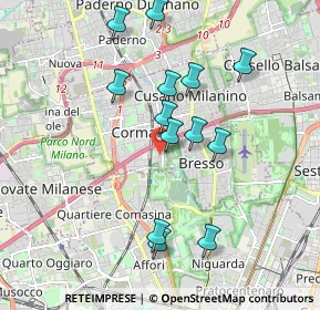 Mappa Via Giovanni Verga, 20100 Cormano MI, Italia (1.78846)