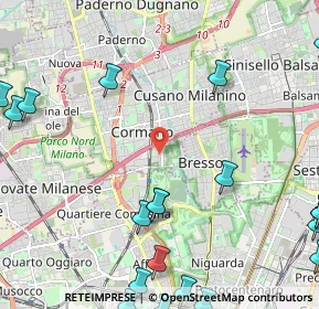 Mappa Via Giovanni Verga, 20100 Cormano MI, Italia (3.368)