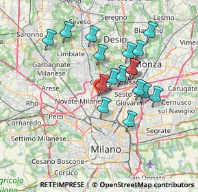 Mappa Via Giovanni Verga, 20100 Cormano MI, Italia (6.23294)
