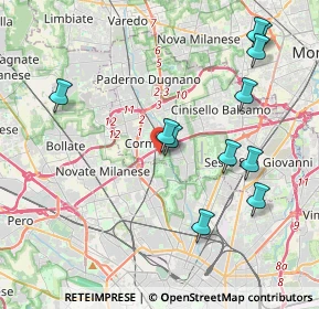 Mappa Via Giovanni Verga, 20100 Cormano MI, Italia (4.31636)