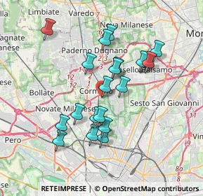 Mappa Via Giovanni Verga, 20100 Cormano MI, Italia (3.222)