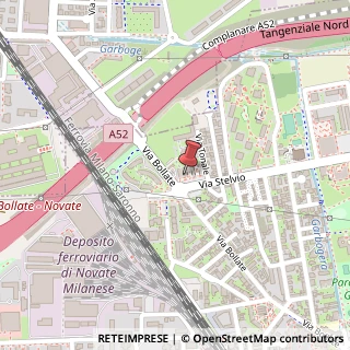 Mappa Via Stelvio, 7, 20026 Novate Milanese, Milano (Lombardia)