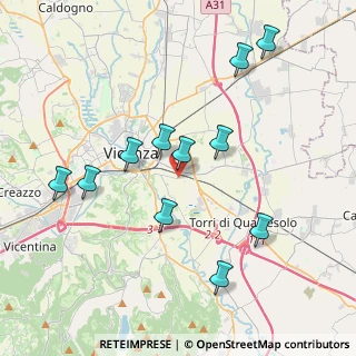 Mappa Via Martiri delle Foibe, 36100 Vicenza VI, Italia (3.93)