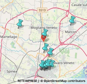 Mappa Via Giovanni Girardini, 31021 Mogliano Veneto TV, Italia (4.21182)