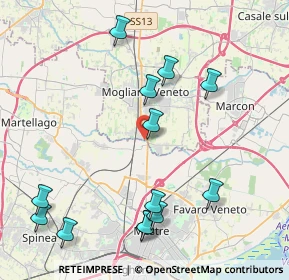 Mappa Via Giovanni Girardini, 31021 Mogliano Veneto TV, Italia (4.73385)