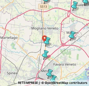 Mappa Via Giovanni Girardini, 31021 Mogliano Veneto TV, Italia (6.42455)