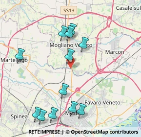 Mappa Via Giovanni Girardini, 31021 Mogliano Veneto TV, Italia (4.40083)