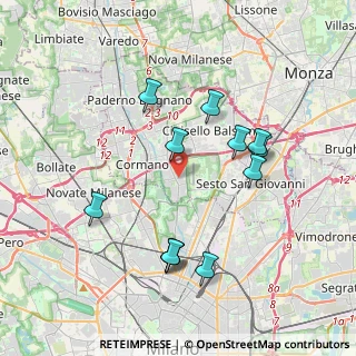 Mappa Via Carlo Tagliabue, 20091 Bresso MI, Italia (3.745)